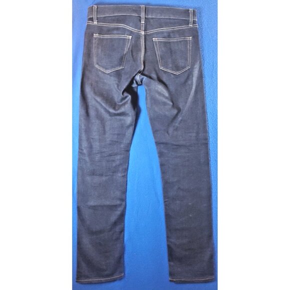Uniqlo Selvedge Denim Jeans Slim Fit Pants Yellow Stiches Women's Size 30 - Picture 9 of 16